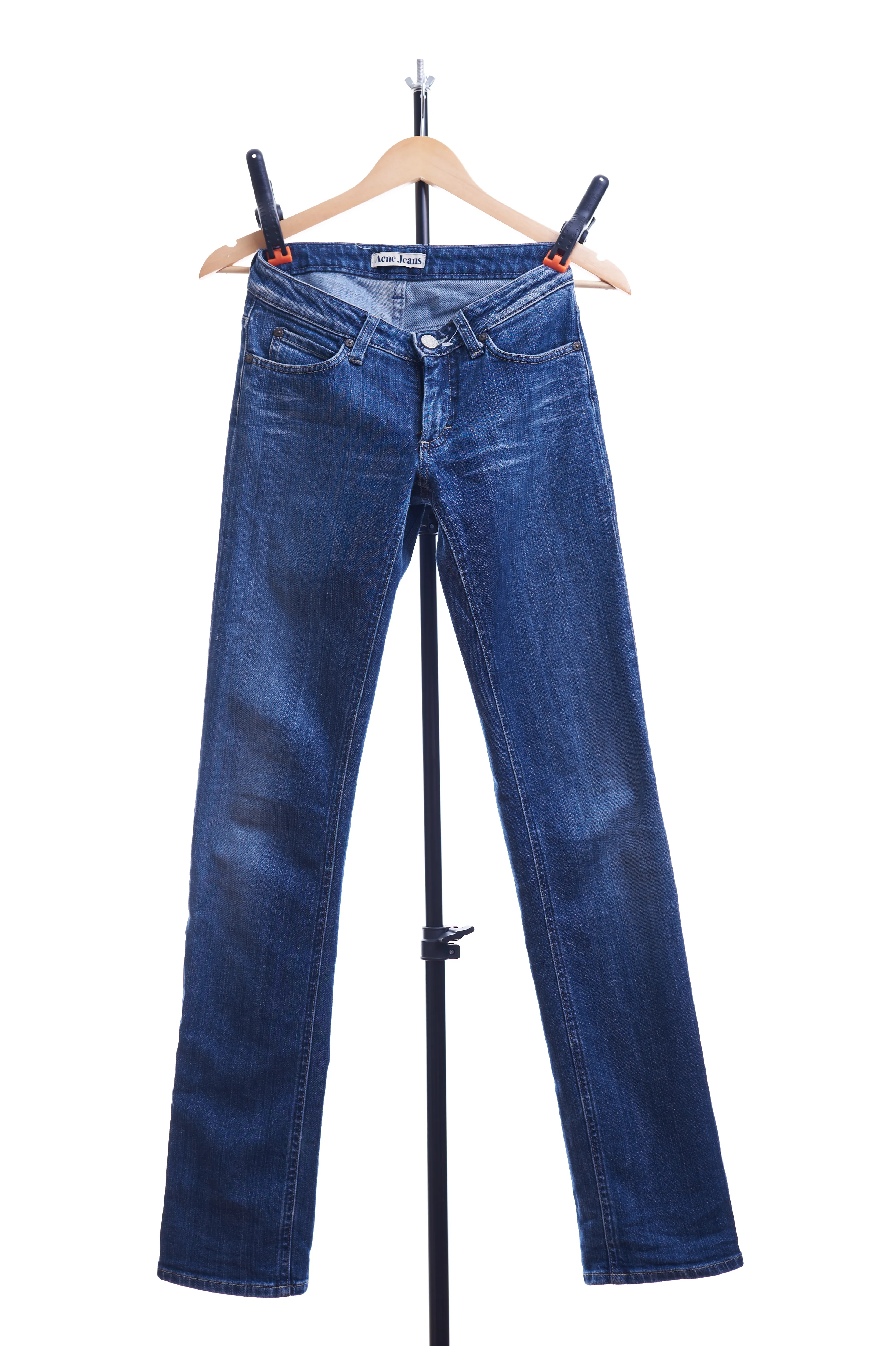 ACNE Jeans Navy Blue Hep Pure Denim Flared Jeans