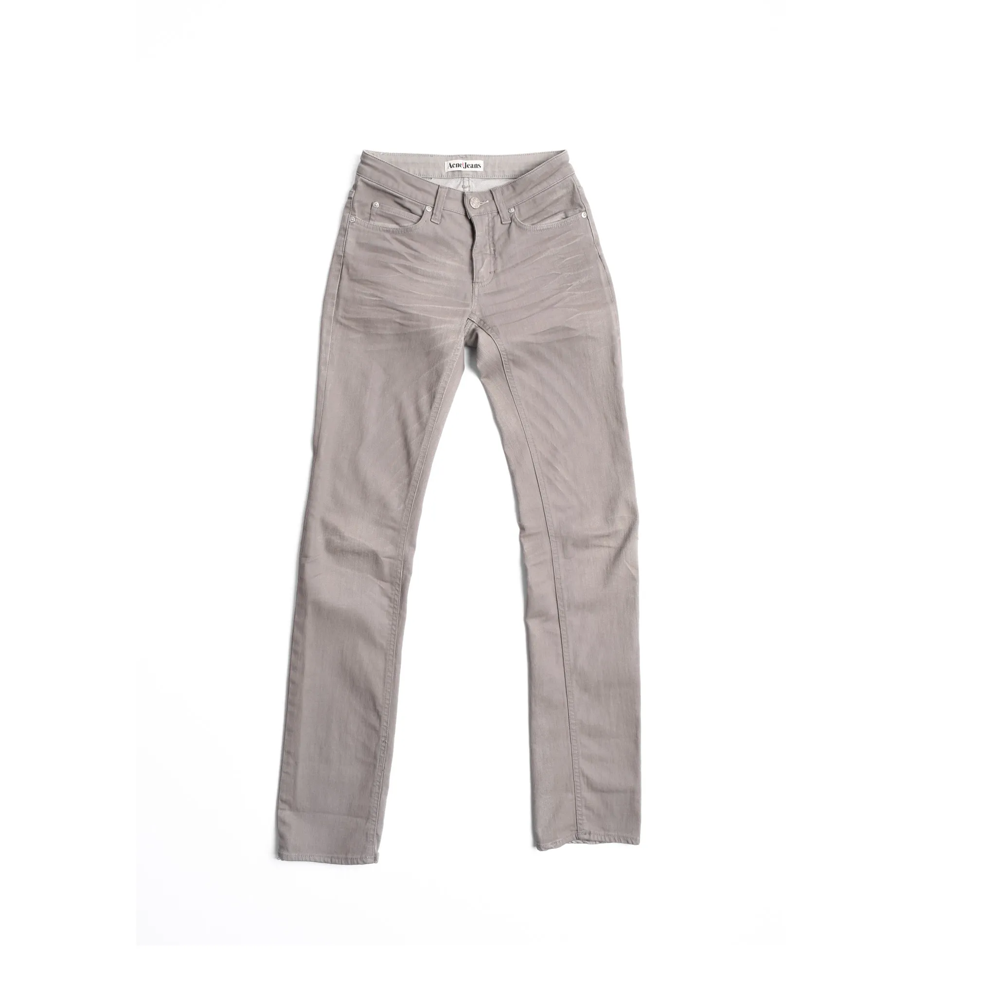 Acne Jeans Hep Used Twill Grey Slim Fit Jeans
