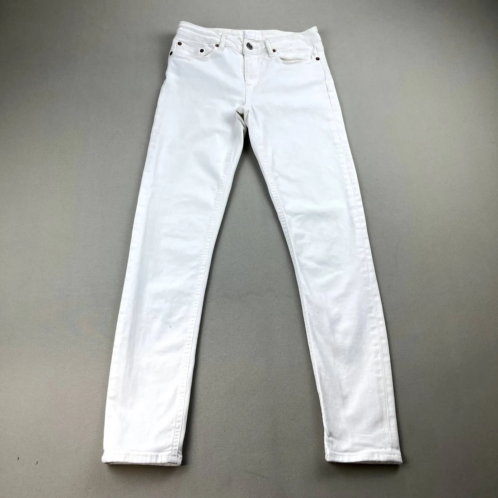 Acne Studios Jeans Womens 25x32 White Denim Skinny Stretch