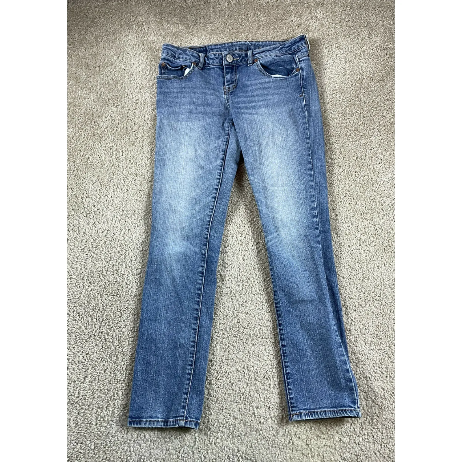 Aeropostale Bayla Skinny Blue Jeans Women's Size 4 Short Low Rise