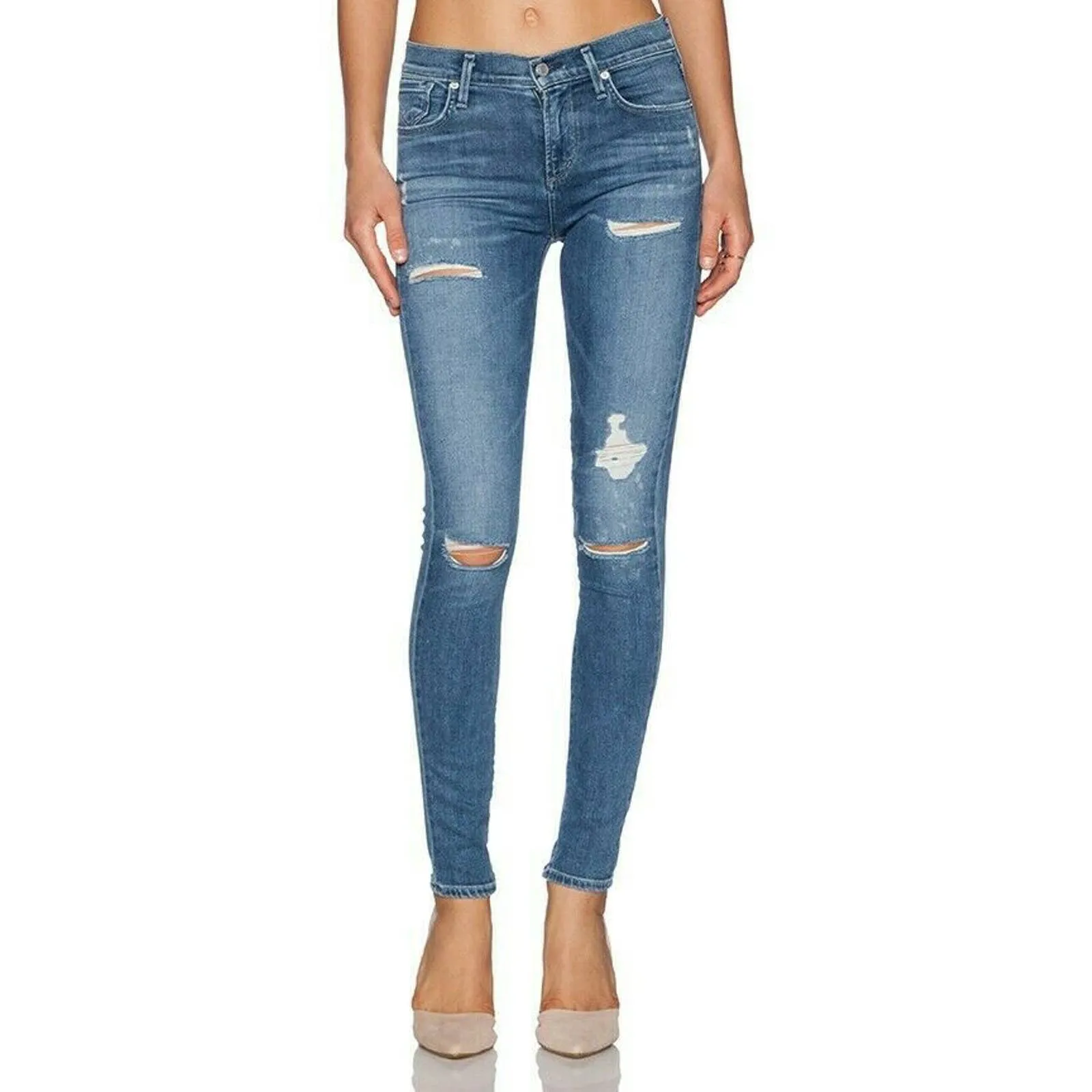 A Gold E Sophie High Rise Skinny Stretch Distressed 24