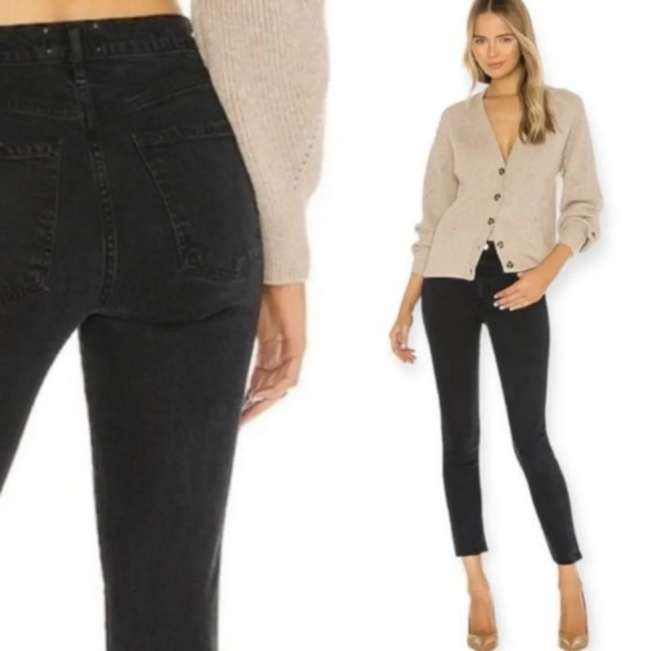 AGOLDE | Toni High Rise Distressed Skinny Jeans in ‘Montage’