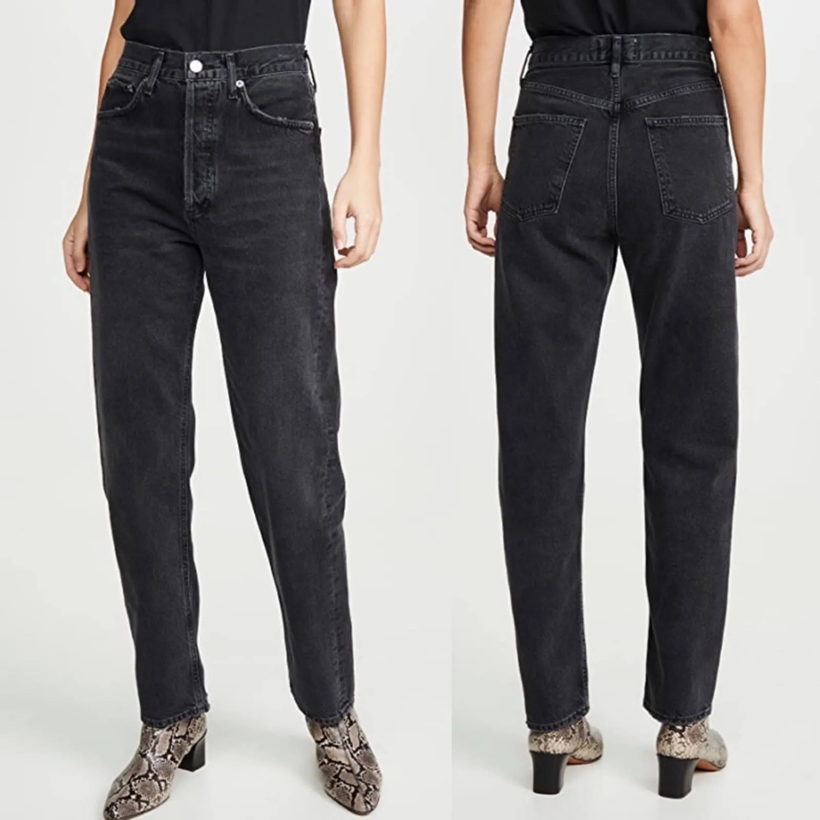 AGOLDE 90's Mid Rise Loose Fit Jeans in Photogram sz 25