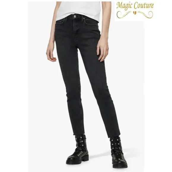 Allsaints Women Roxanne Cropped Ankle Jeans🖤🤍🖤