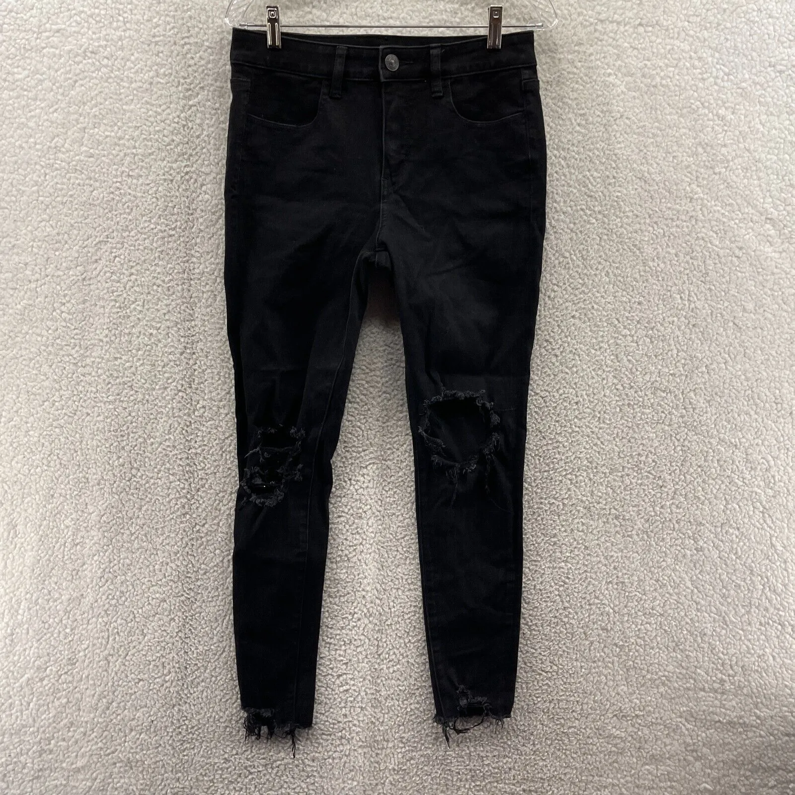 American Eagle The Dream Jean Hi-Rise Jegging Black Women's Size 6 Reg