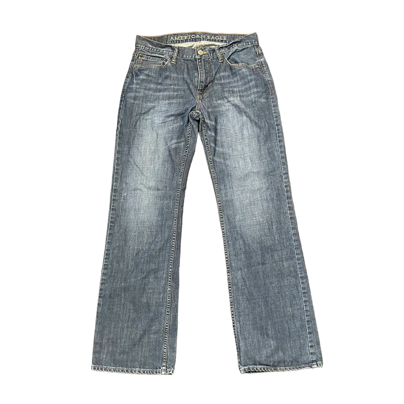 American Eagle Jeans 30X32 Low Rise Boot Blue Denim Cotton