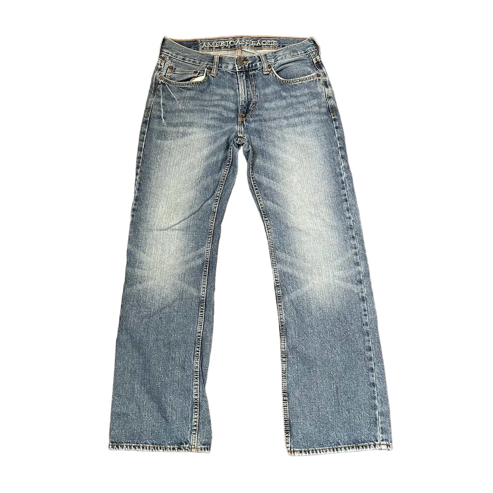American Eagle Jeans 30X32 Low Rise Boot Light Blue