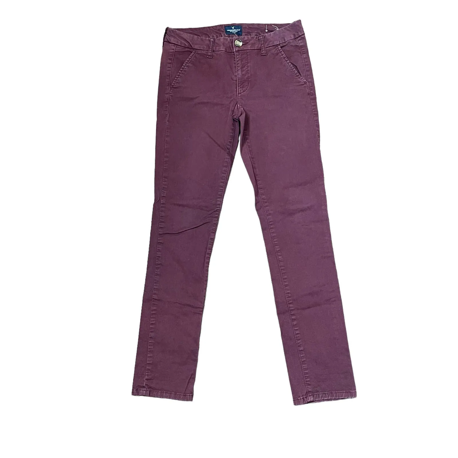 American Eagle Skinny Stretch Jeans 6 Regular Wine 30X30