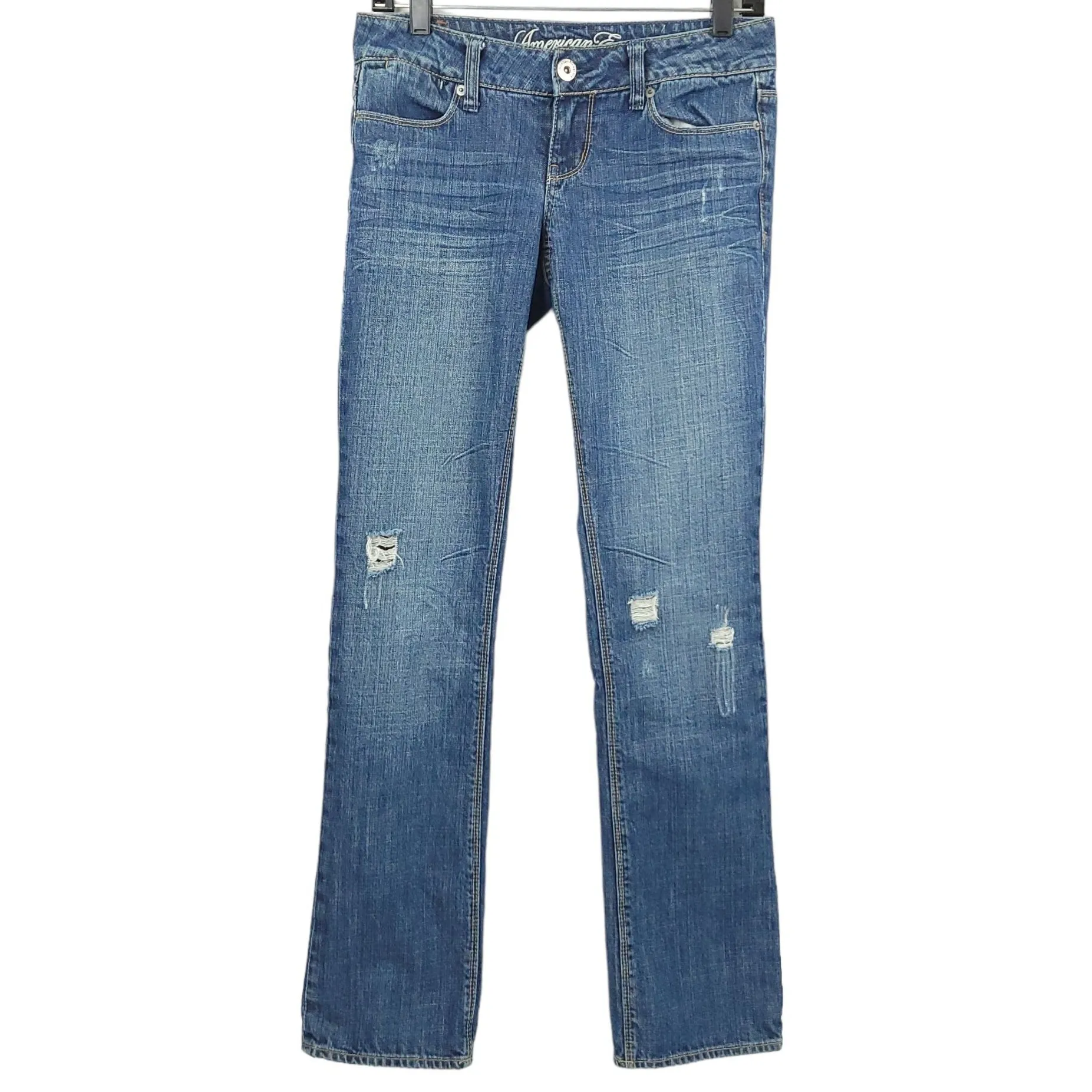 American Eagle 77 Straight Denim Jeans Womens Size 2R