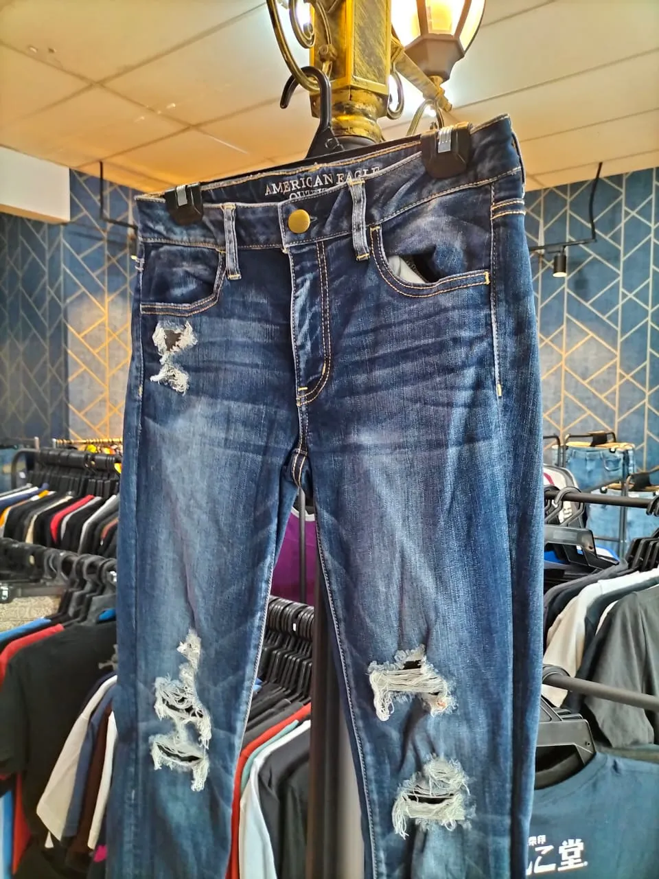 Tattered American Eagle Outfitter Skinny
