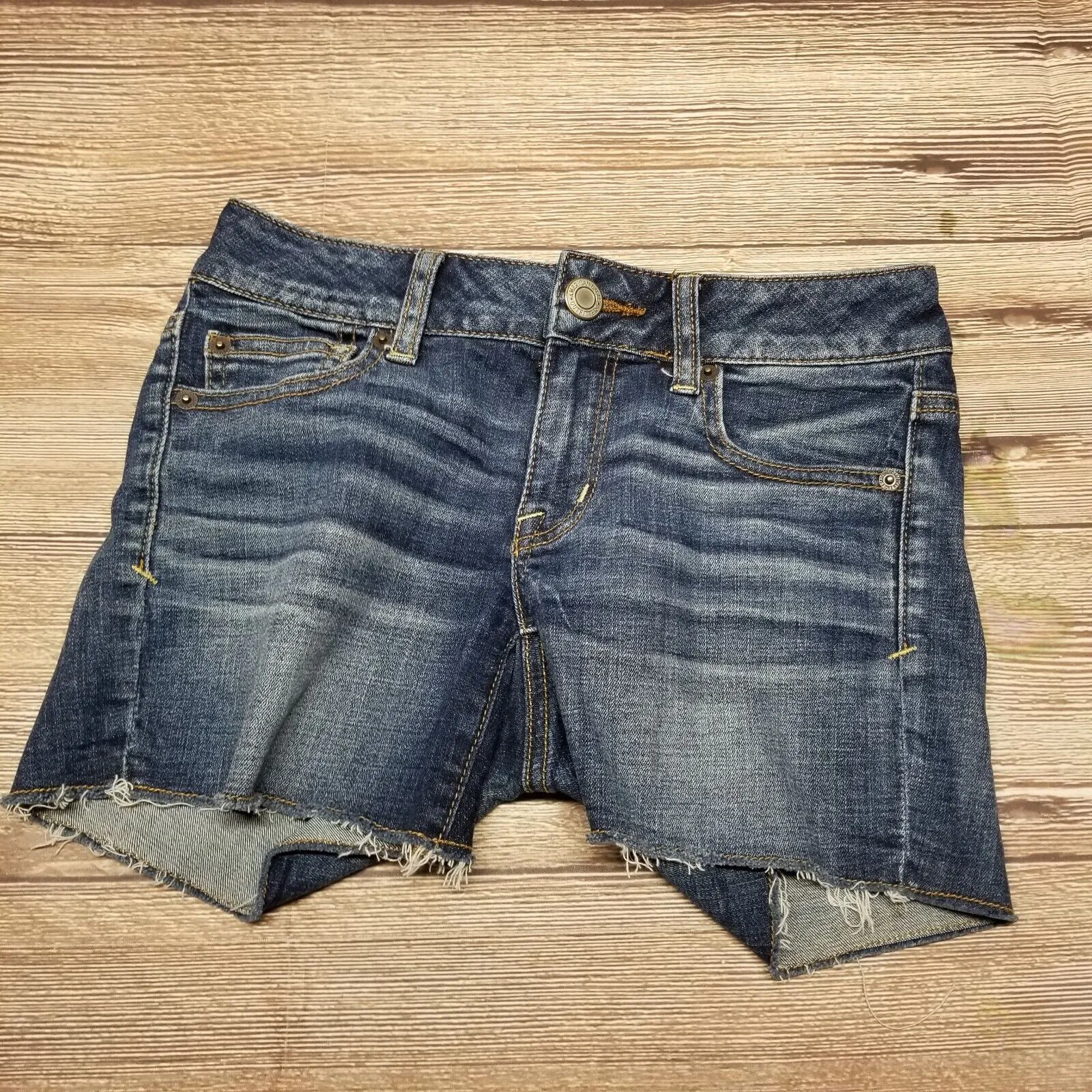 American Eagle Shortie Womens Size 0 Denim Cutoff Jean Shorts