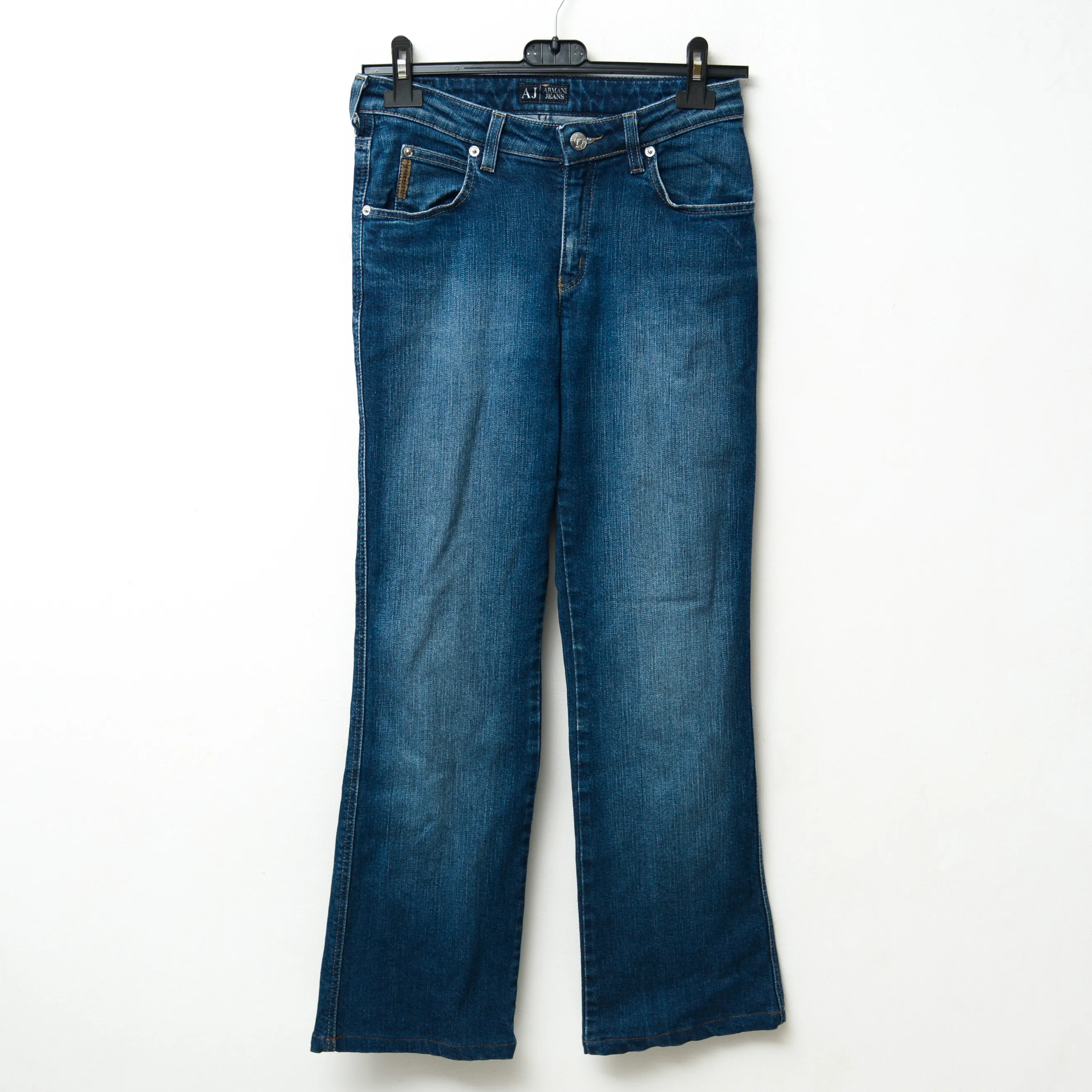 Jeans Indigo 009 Women W28 Bootcut Trousers Pants Slim Denim