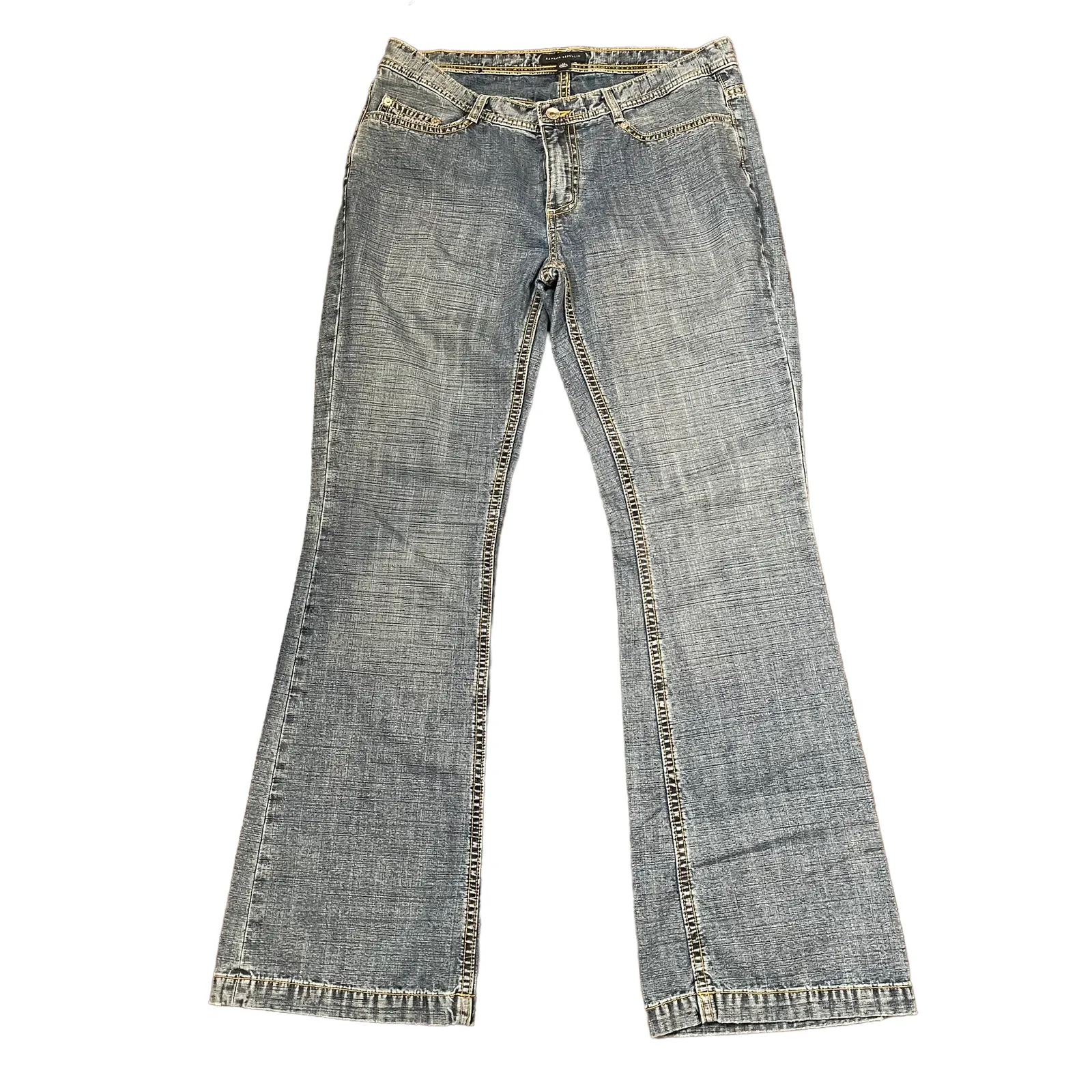 Banana Republic Jeans 12 Wide Leg Light Blue Cotton 34X34