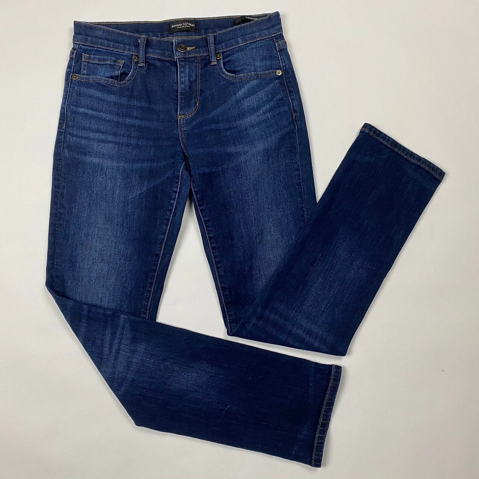 BANANA REPUBLIC Premium Denim Girlfriend Jeans - Size 25