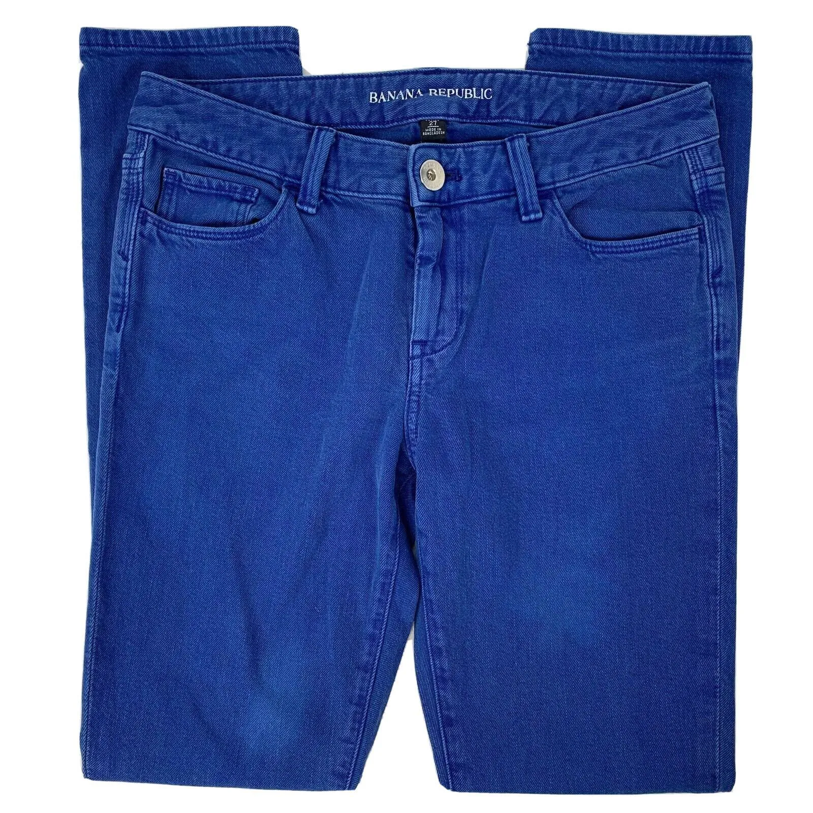 Banana Republic Womens Skinny Jeans Royal Blue Stretch 27