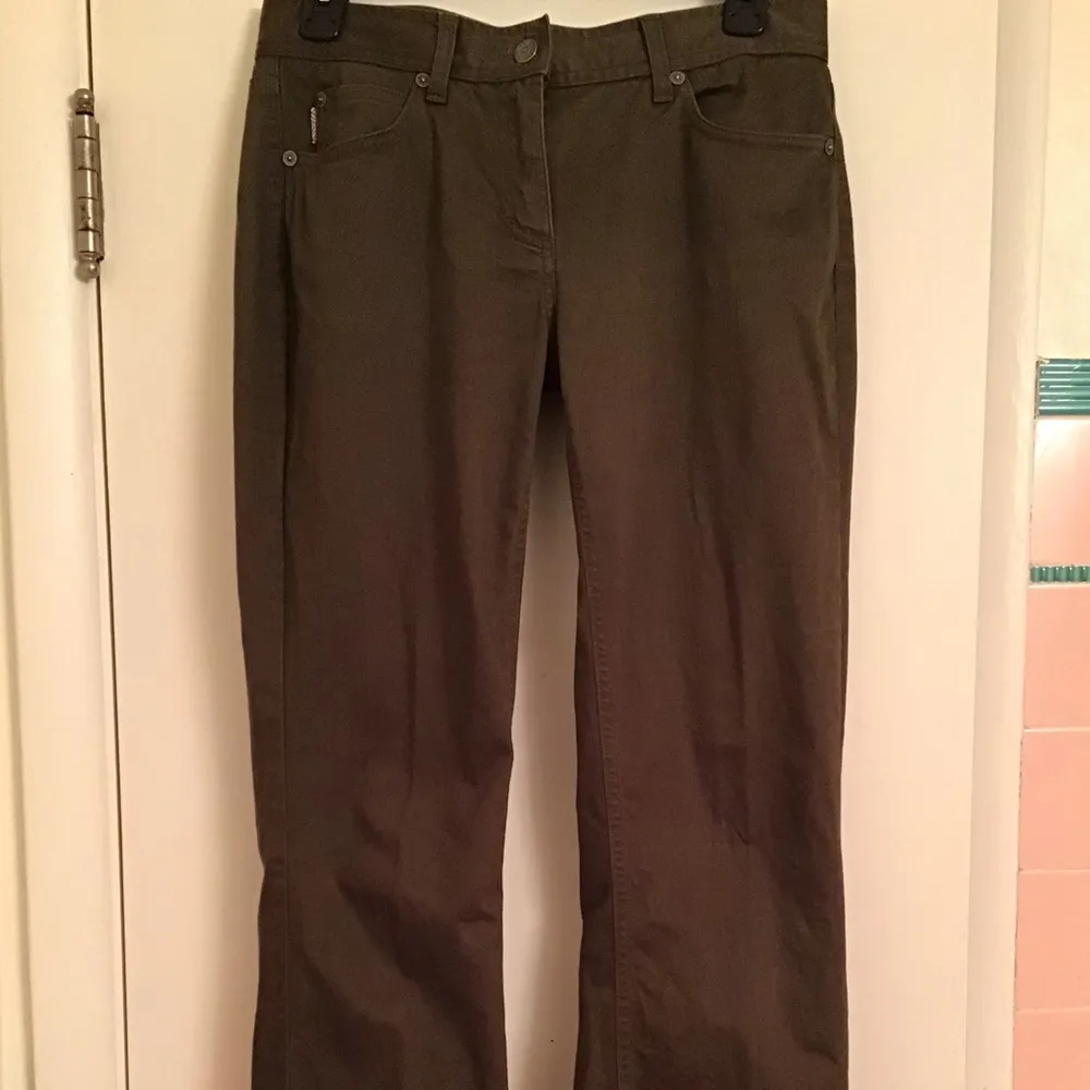 Burberry London olive green jeans pants size US 6
