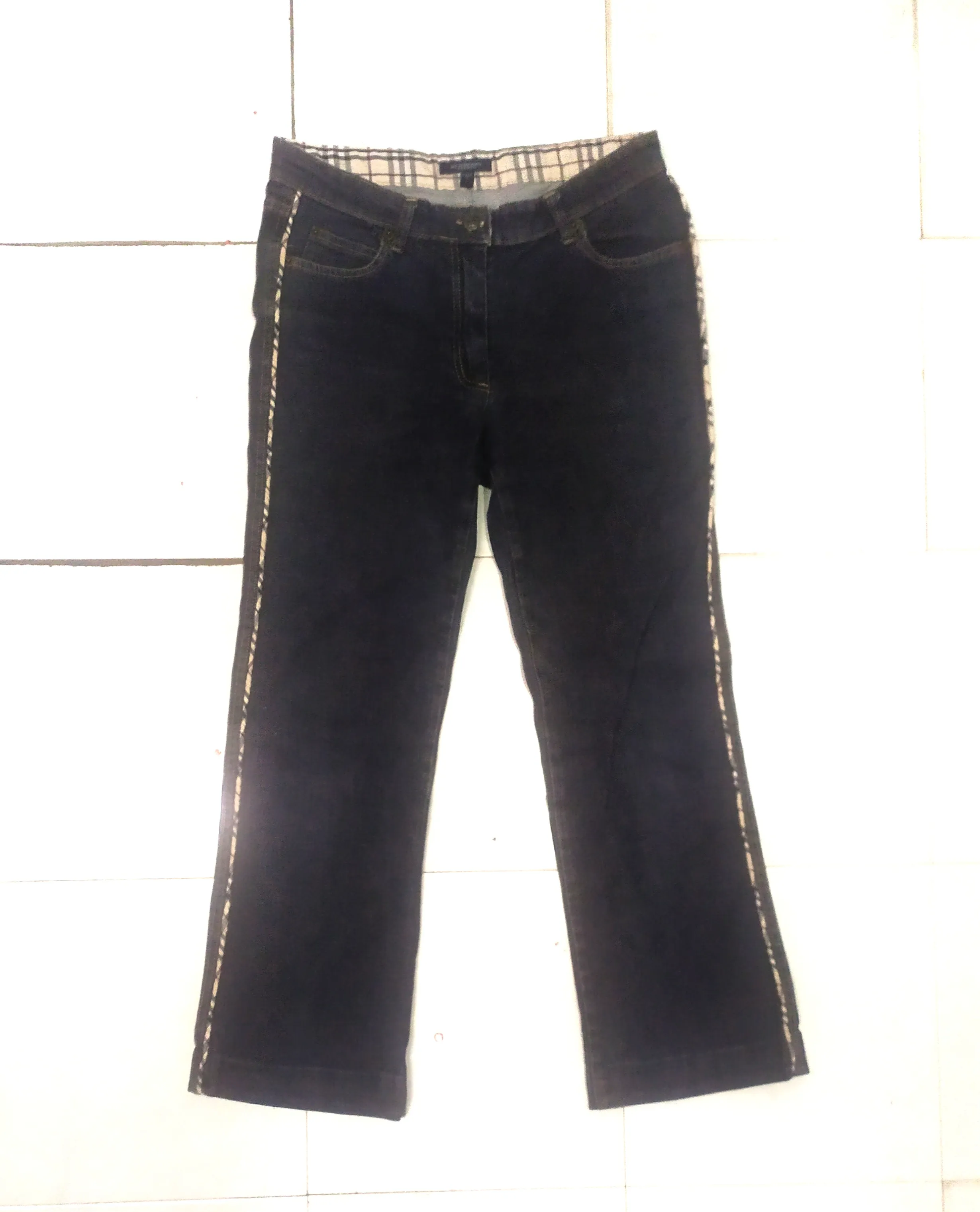 burberry london made in italy black jeans