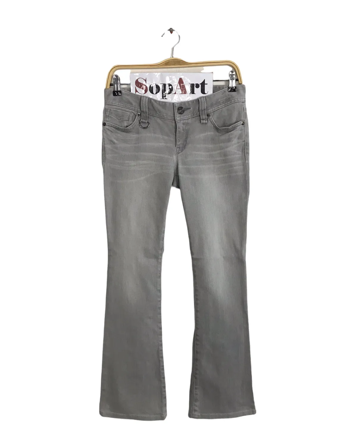 Burberry London Grey Colour Design Boocut Jeans
