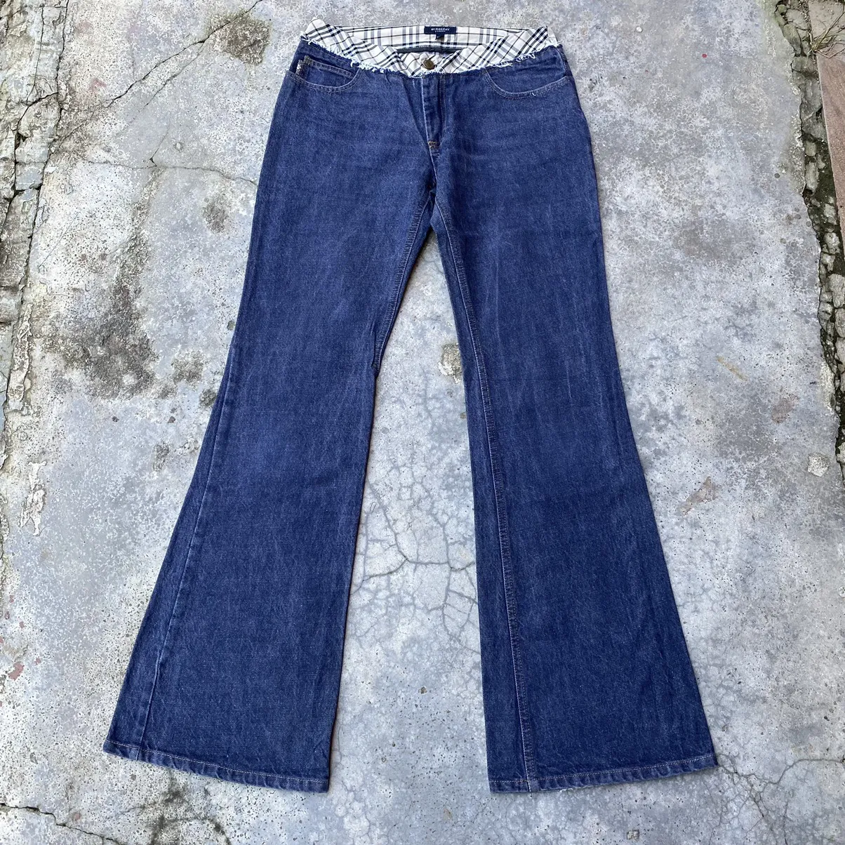 Vintage Burberry Flare Jeans bell bottoms wide leg