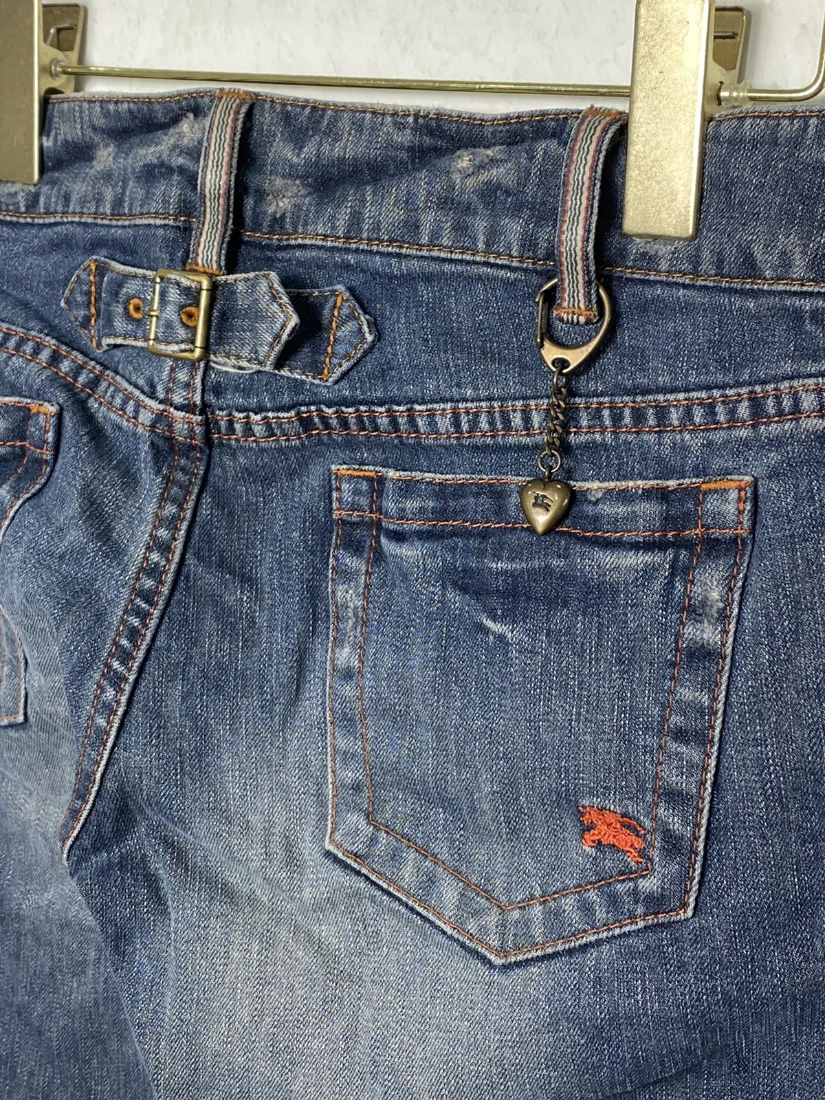 Vintage Burberry Buckle Tactical Denim