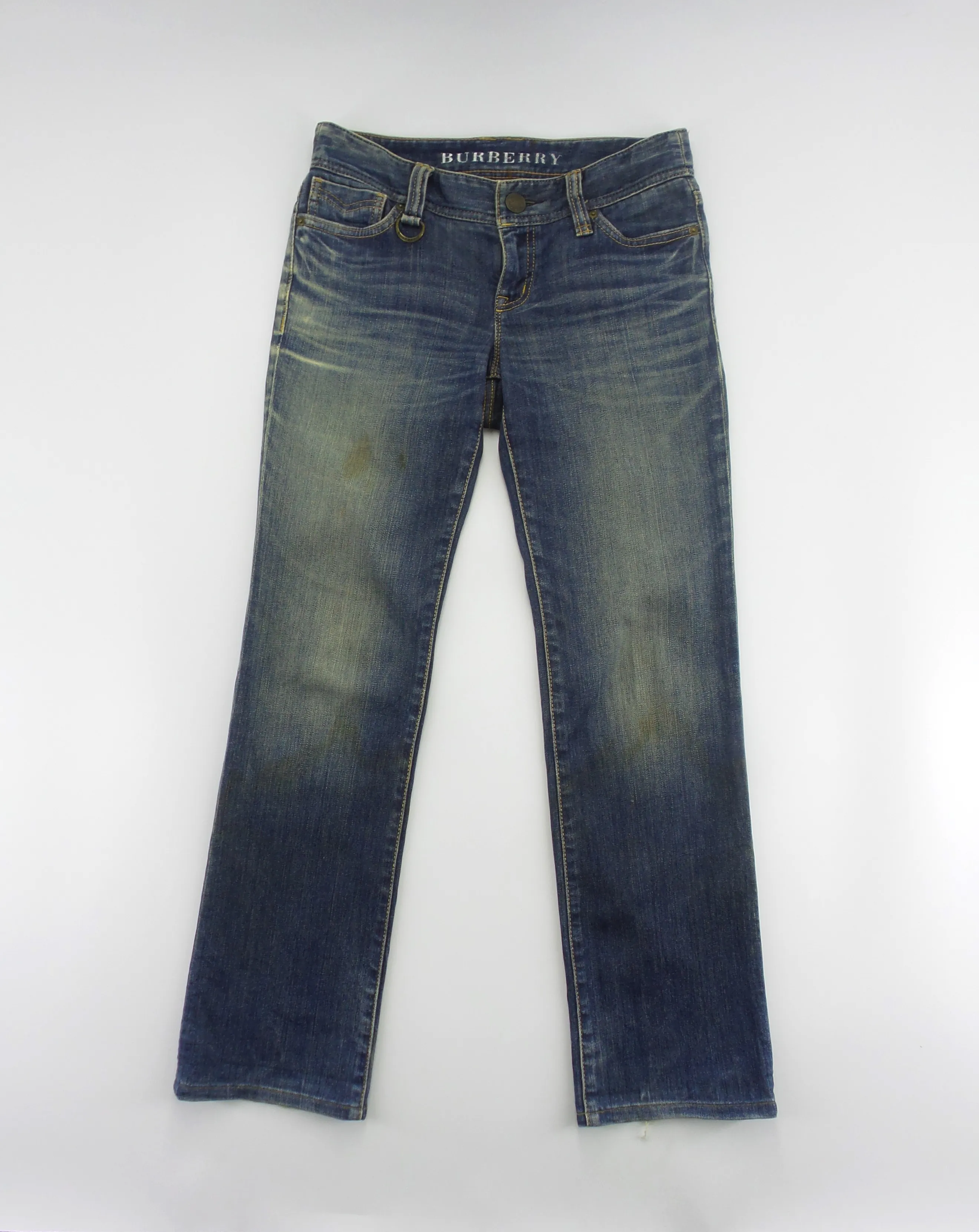 DISTRESSED Burberry Low Rise Jeans W29xL29