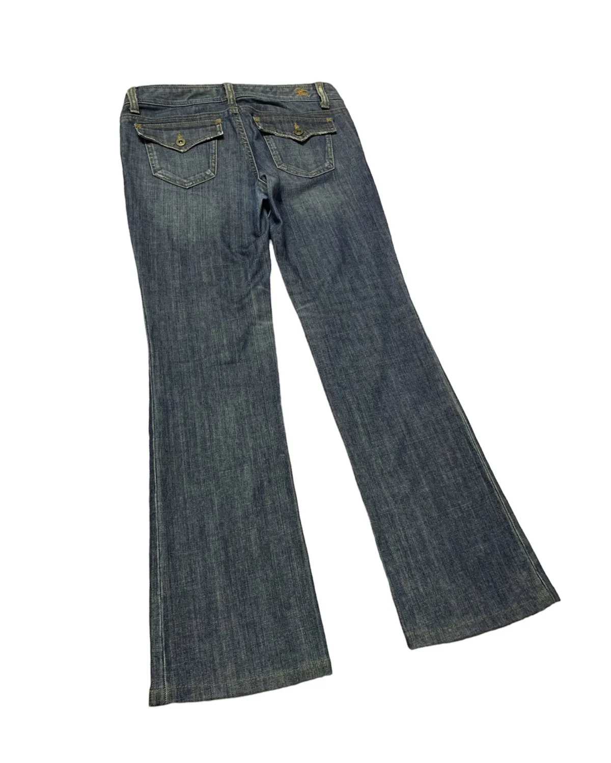 Flare Burberry Blue Label Japan Washed Denim Bootcut Lowrise