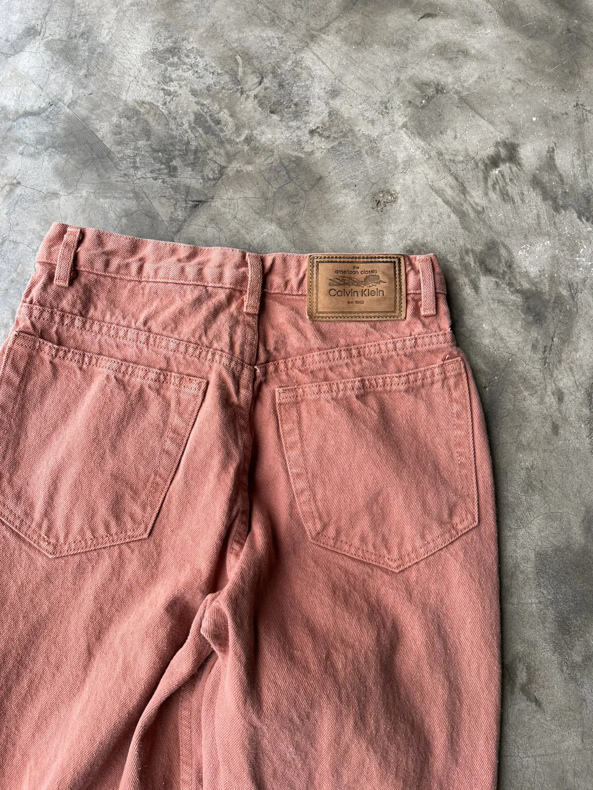 Made in USA Calvin Klein Salmon Pink Jeans