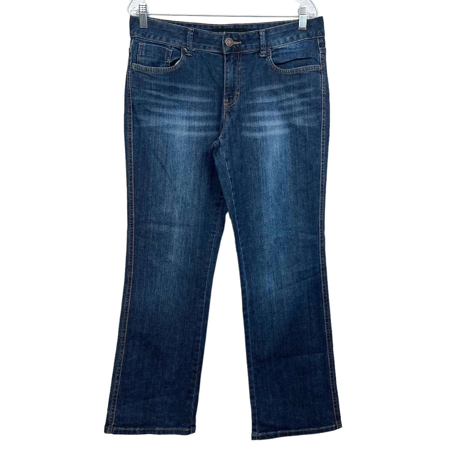 Calvin Klein Jeans Straight Leg Mid Rise 5 Pocket ZipBlue 10