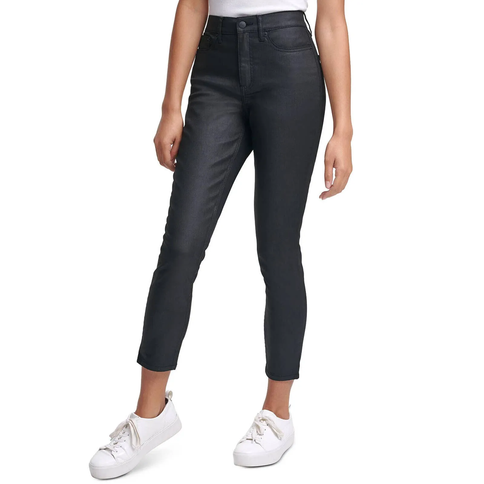 JR73 Calvin Klein Jeans Black High Rise Skinny Jeans 25 x 26