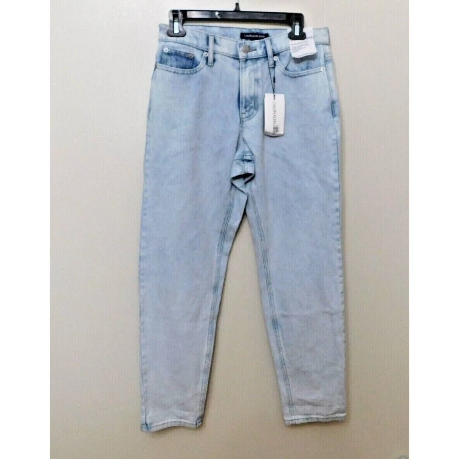 JR485 Calvin Klein Cotton Mid Rise Slim Boyfriend Jeans 26