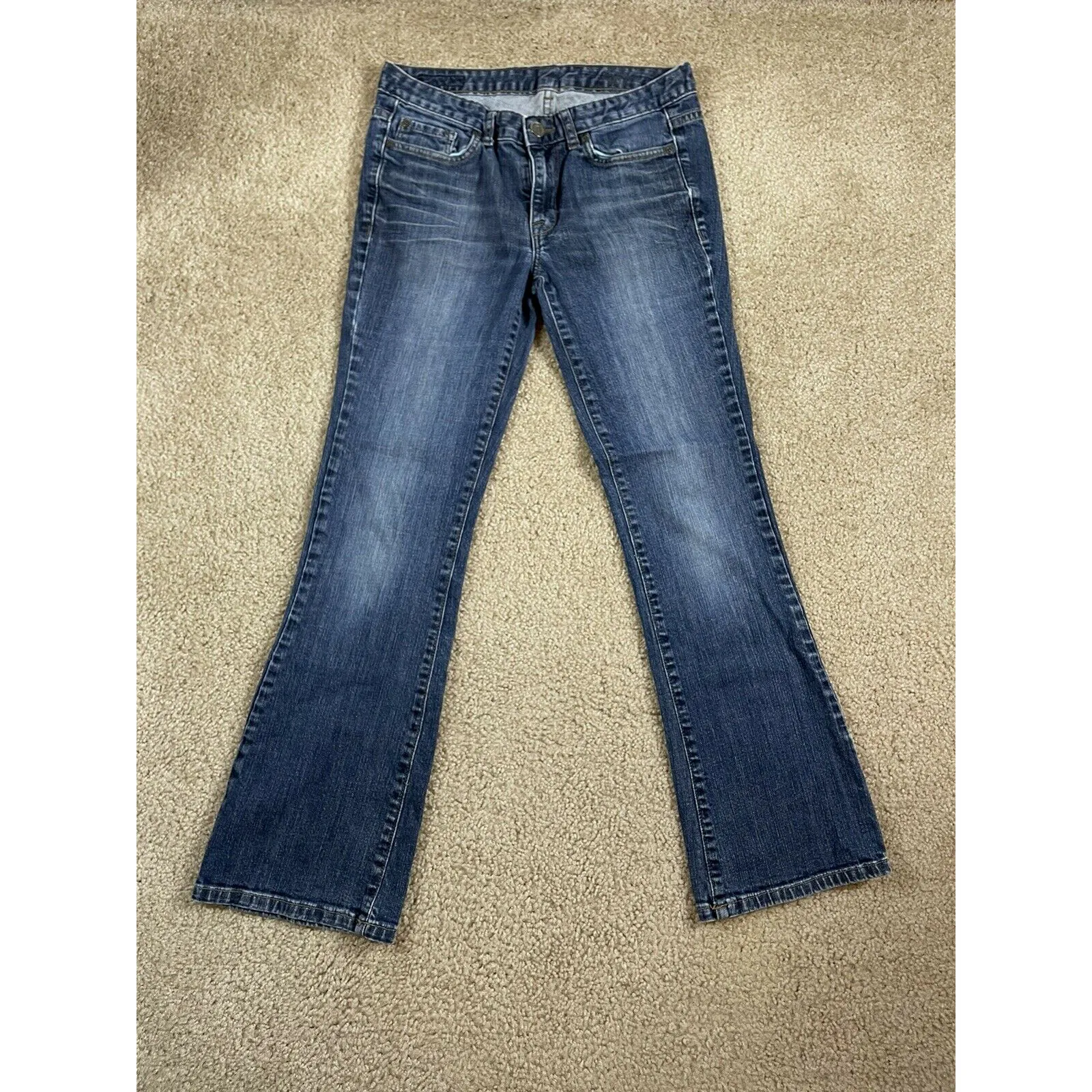 Calvin Klein Jeans Straight Women's 28/6 Blue 8 Inch Rise Casual