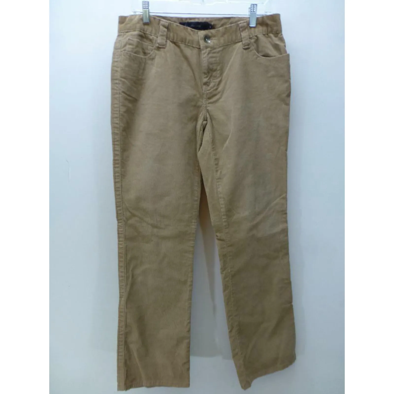 Calvin Klein Jeans Co Lean Boot cut brown corduroy casual Pants womens sz 10
