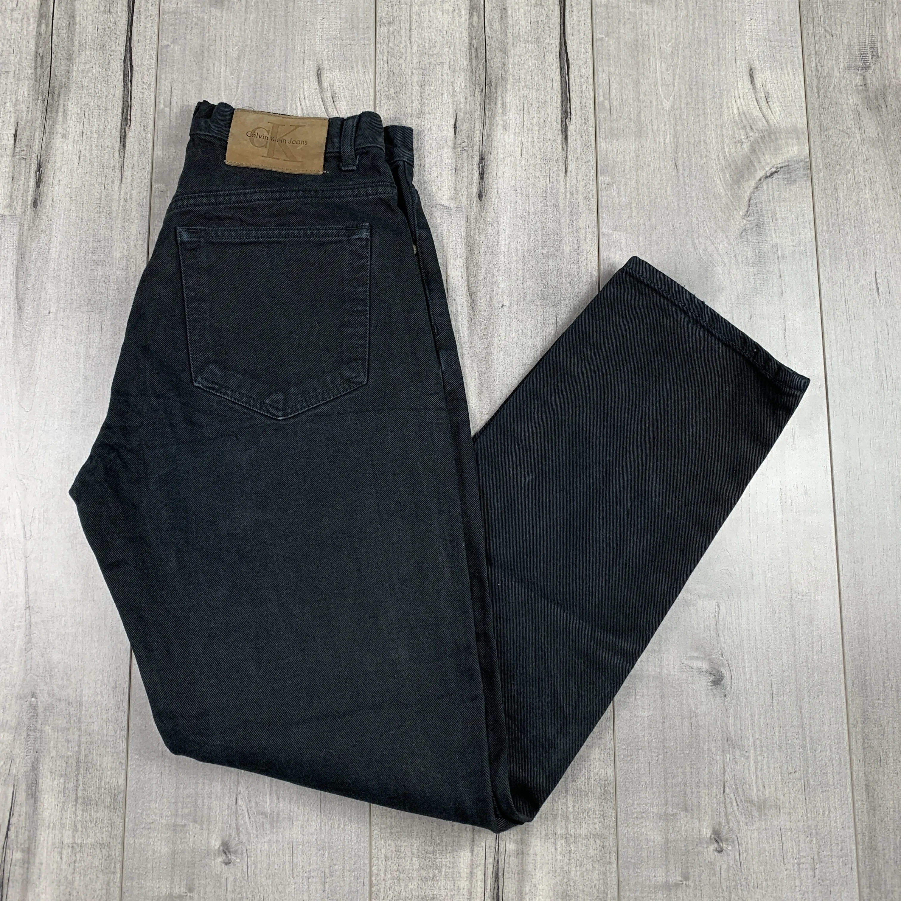 Vintage Calvin Klein Black Denim Jeans NewYork City Designer