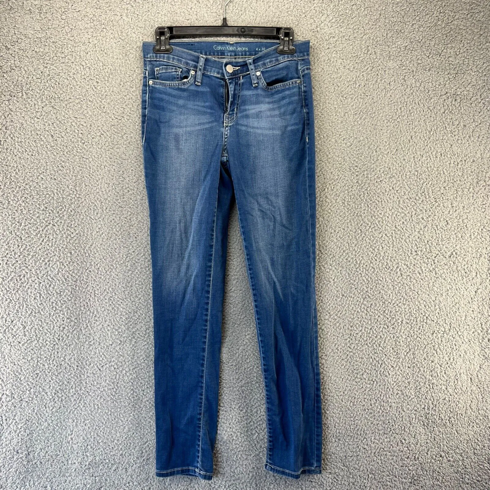 Calvin Klein Jeans Women's 4x30 Blue Denim Cotton Ultimate Skinny Fits 27x28