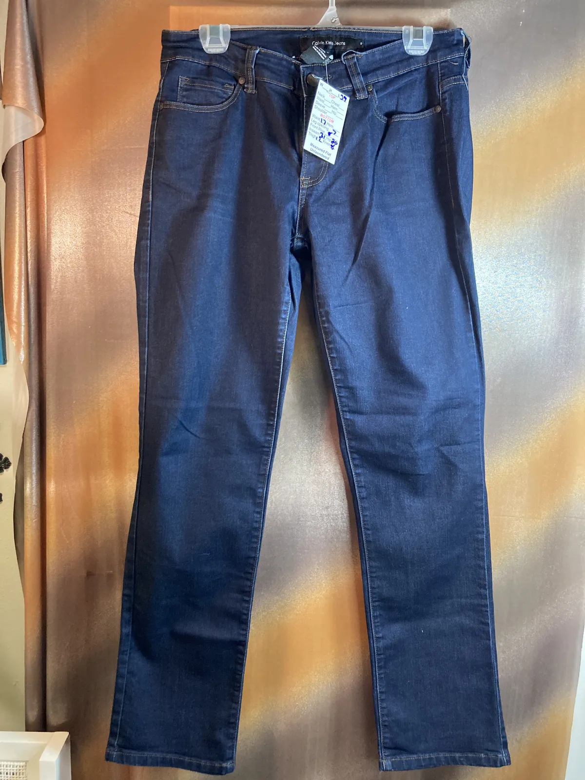 Calvin Klein stretchy jeans size 8 34” waist 127