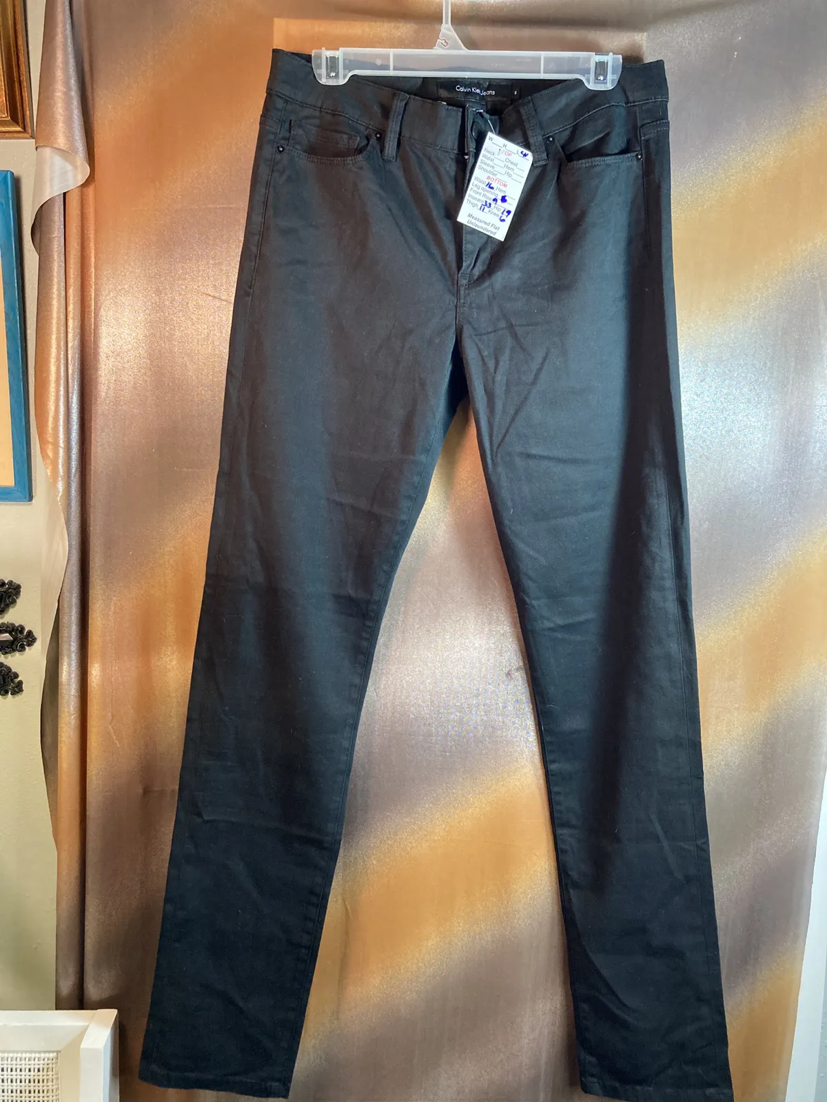 Calvin Klein unused stretchy jeans Size 8 32” waist 127