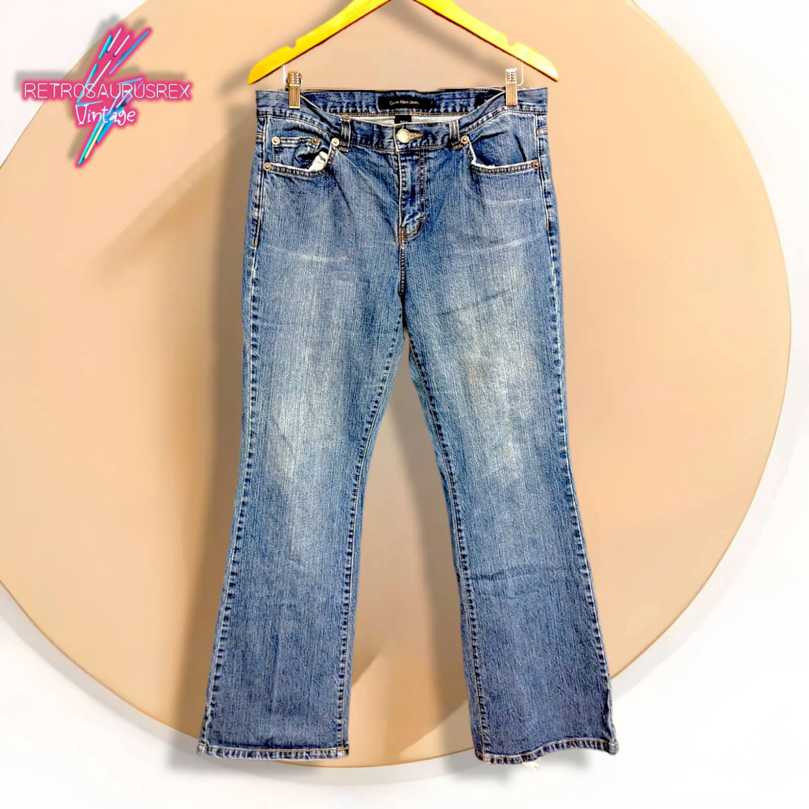 Vintage Y2K Calvin Klein Low Rise Stretch Flare Jeans