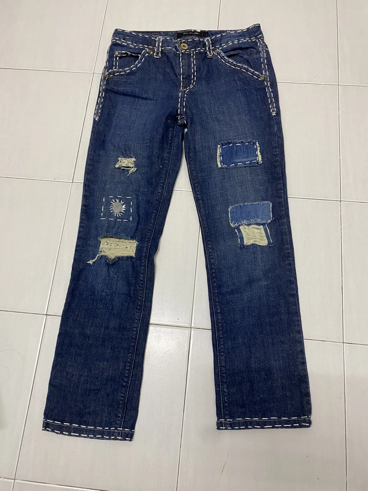 CALVIN KLEIN JEANS WITH PATCHES RARE