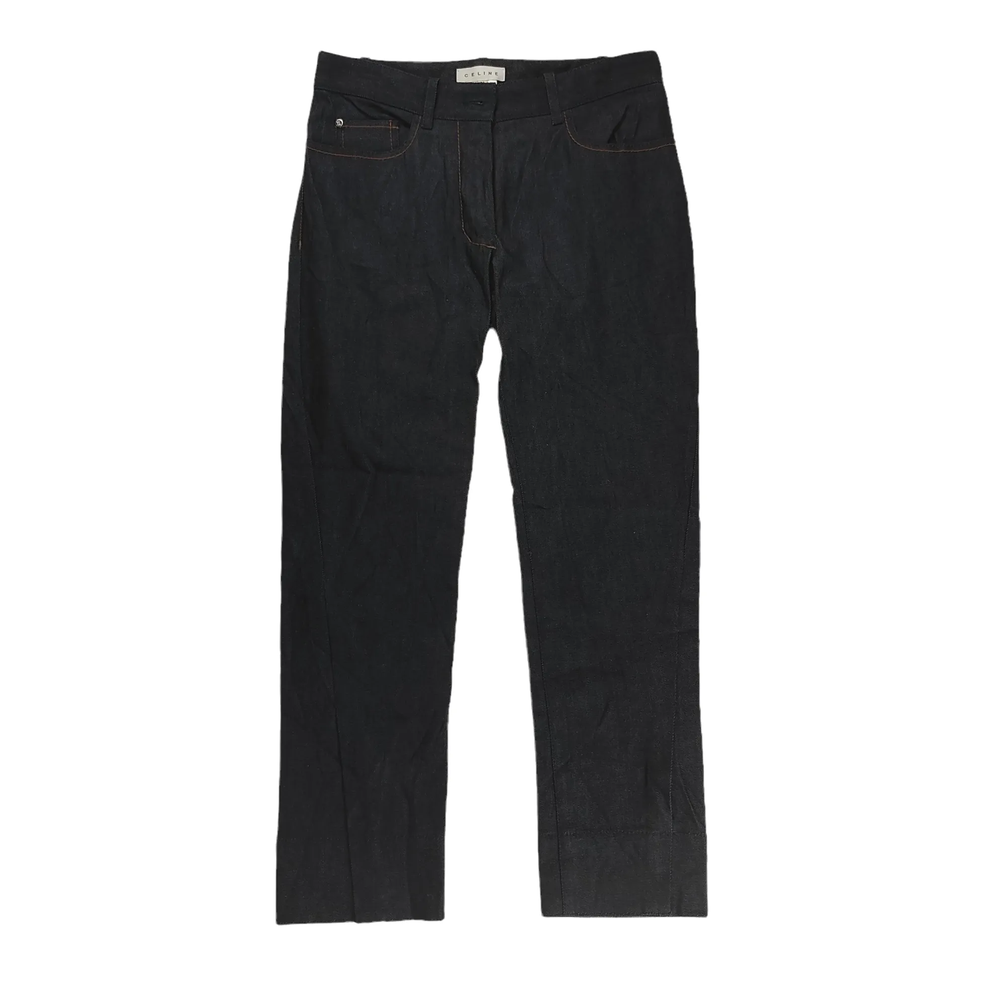 CELINE Modele Depose Elastic Black Denim