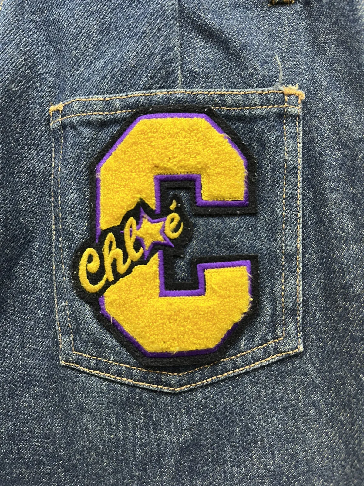 🔥Vintage CHLOE Flare Petit Jeans Made In France Riri Zipper
