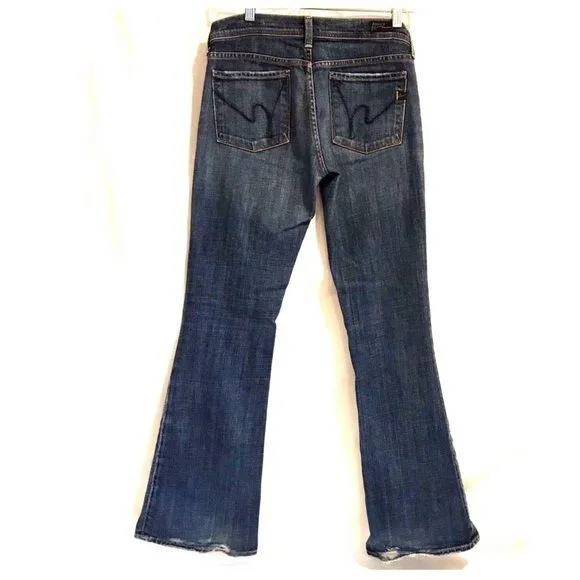 Citizens Of Humanity Distressed Flare Jeans 27x33