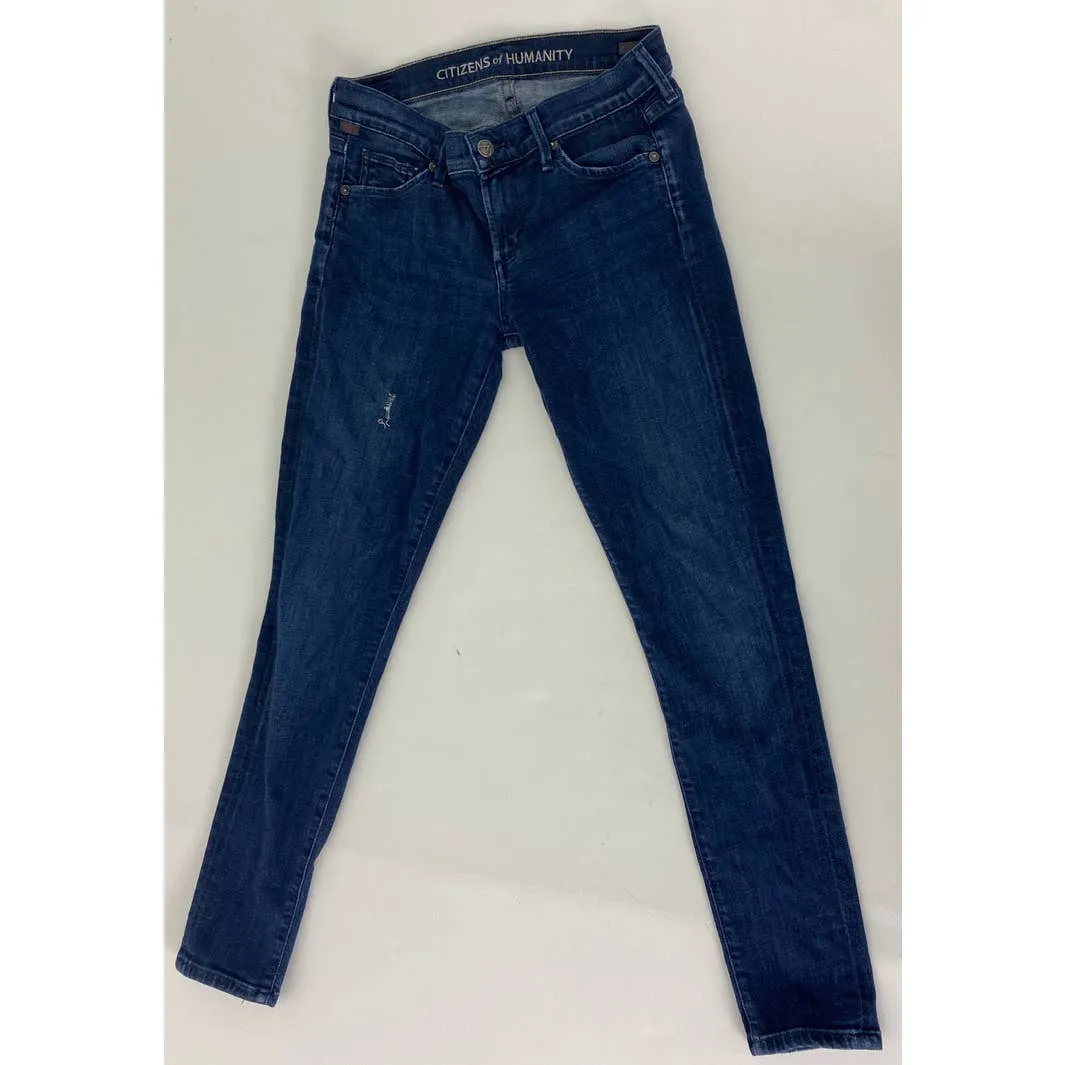 Citizens of Humanity Phantom Cropped Skinny Jeans - Size 28