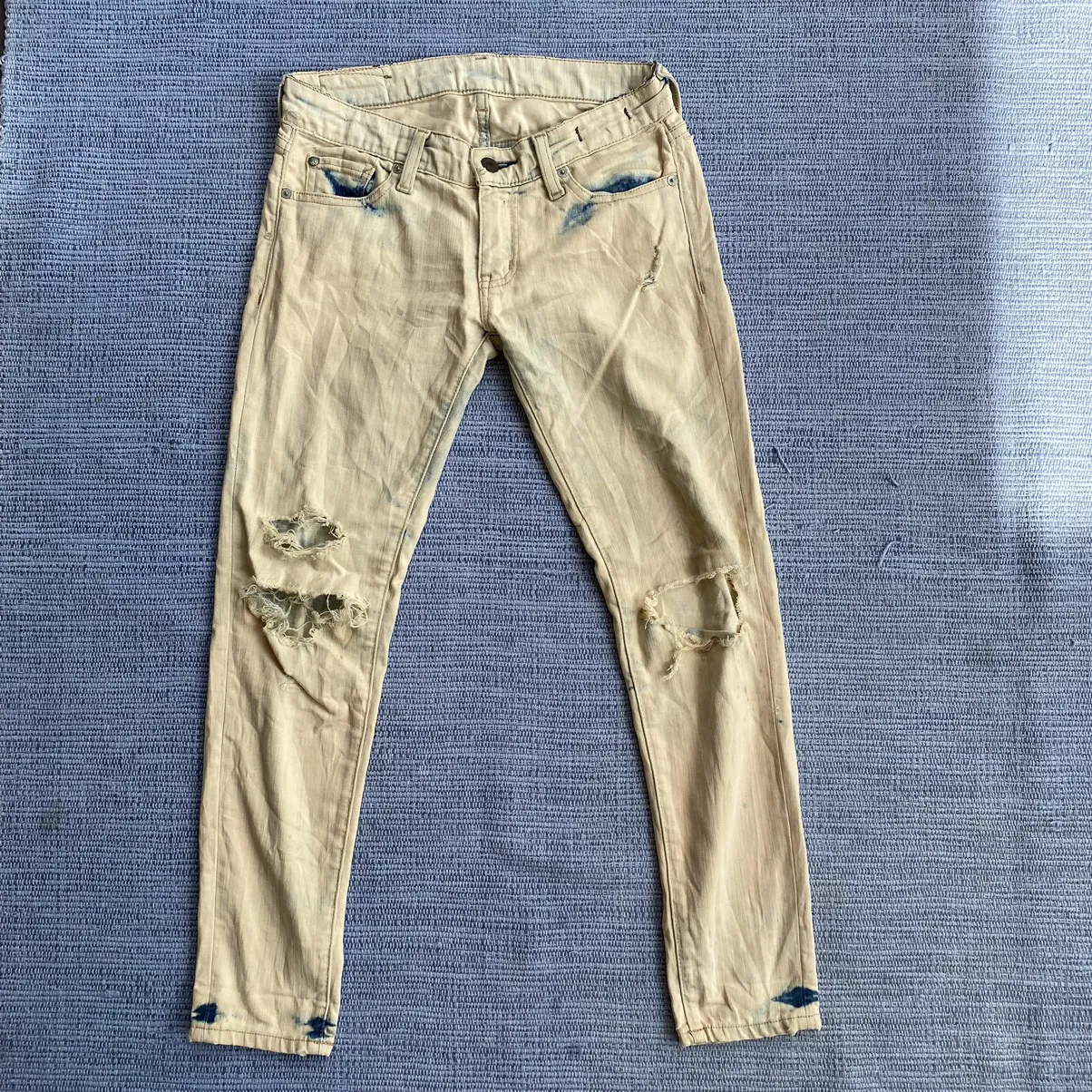 crop skinny destroy jeans
