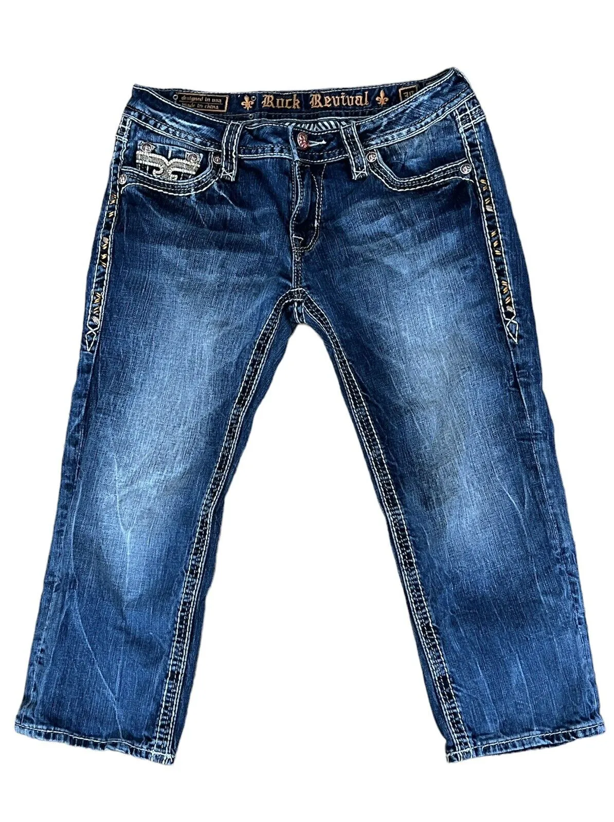 Rock Revival Women’s Angu Capri Jeans Size 30