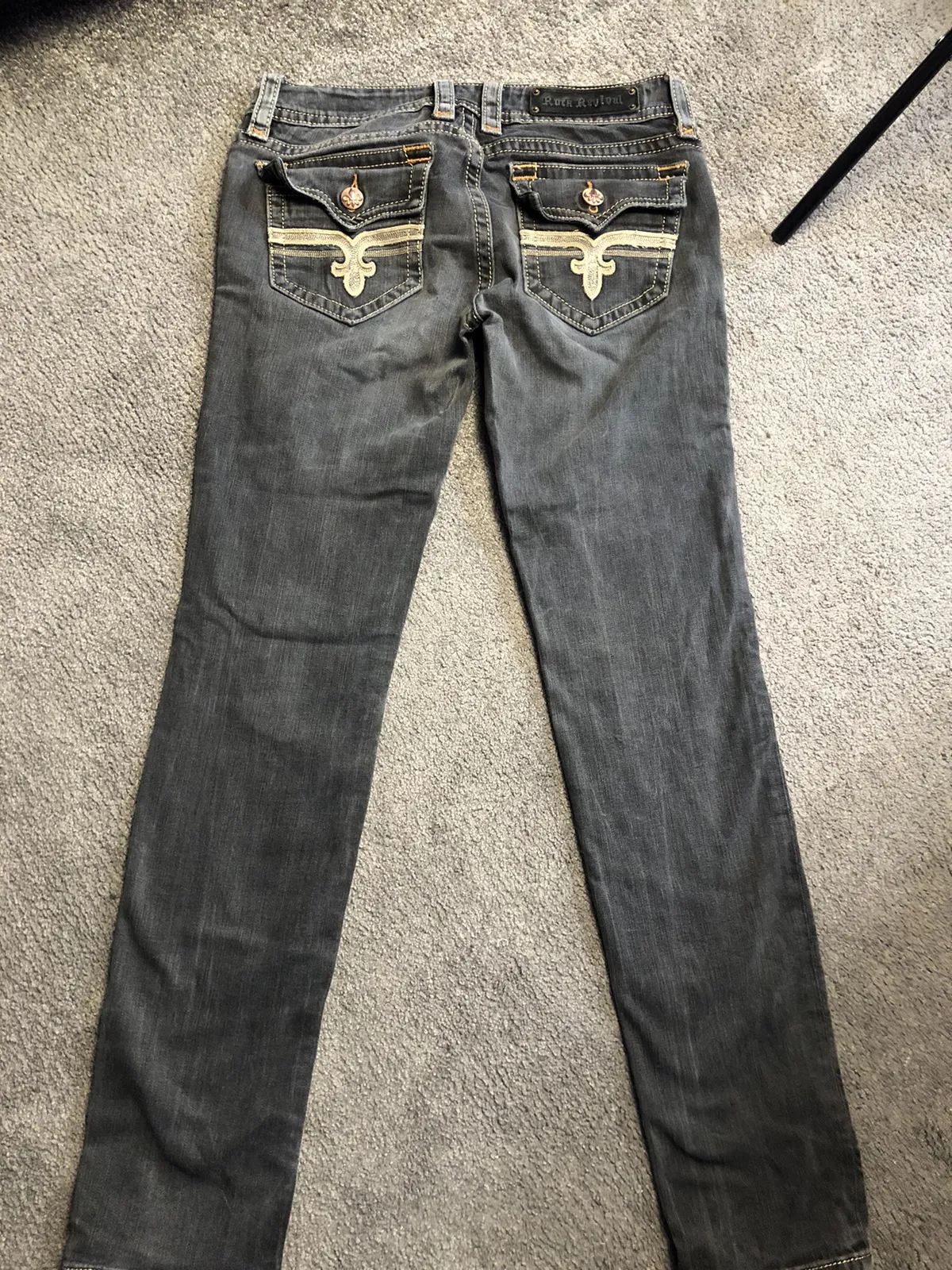 Rock Revival embroidery rave y2k cyber jeans grunge