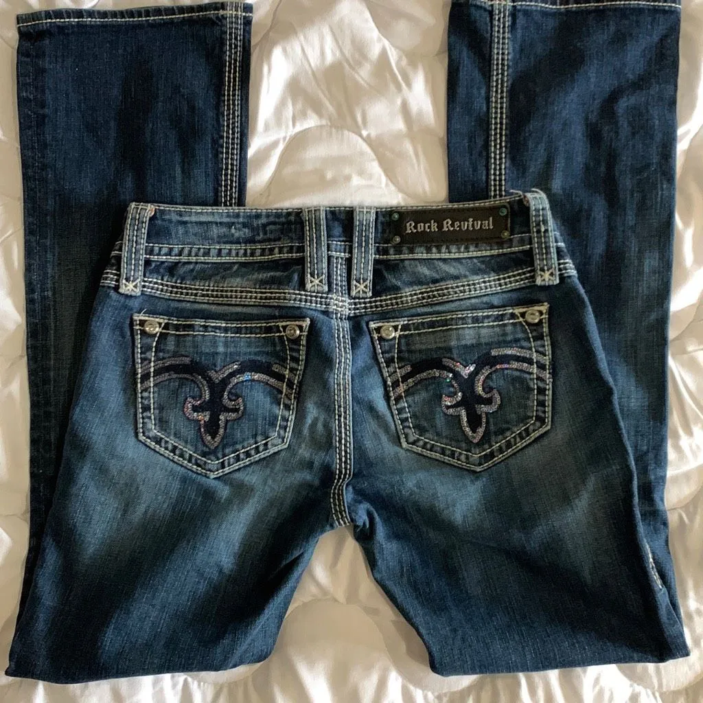 Rock Revival Blue Jeans Size 27 Alanis