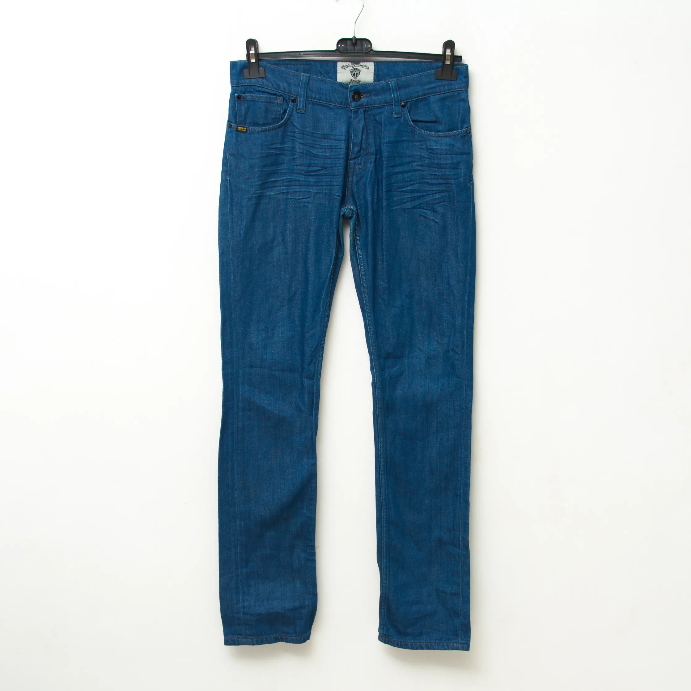 Skogsberg W29 L32 Lush Blue Jeans Pants Trousers Denim Zip