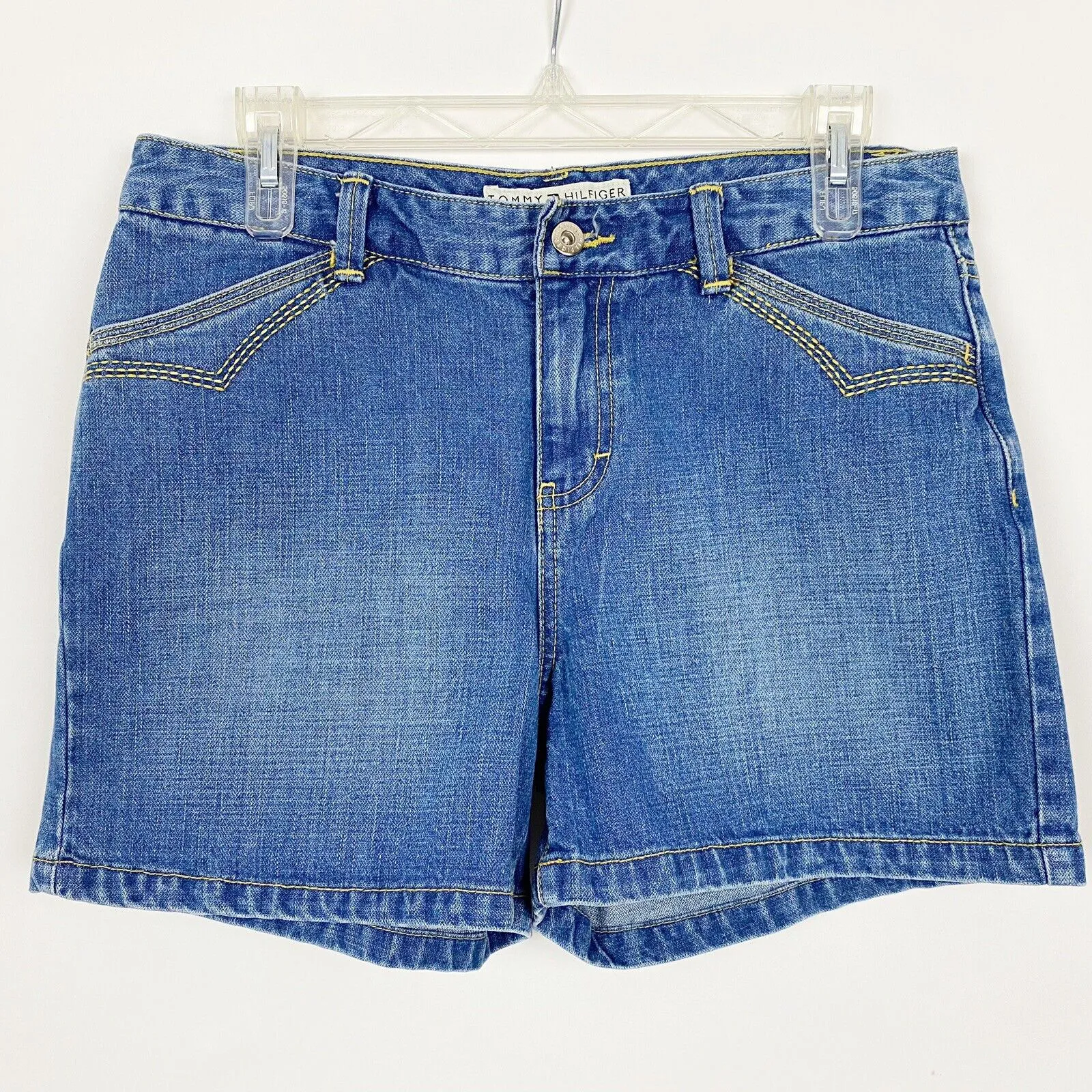 TOMMY HILFIGER Vintage Midi Jean Shorts - Size 6