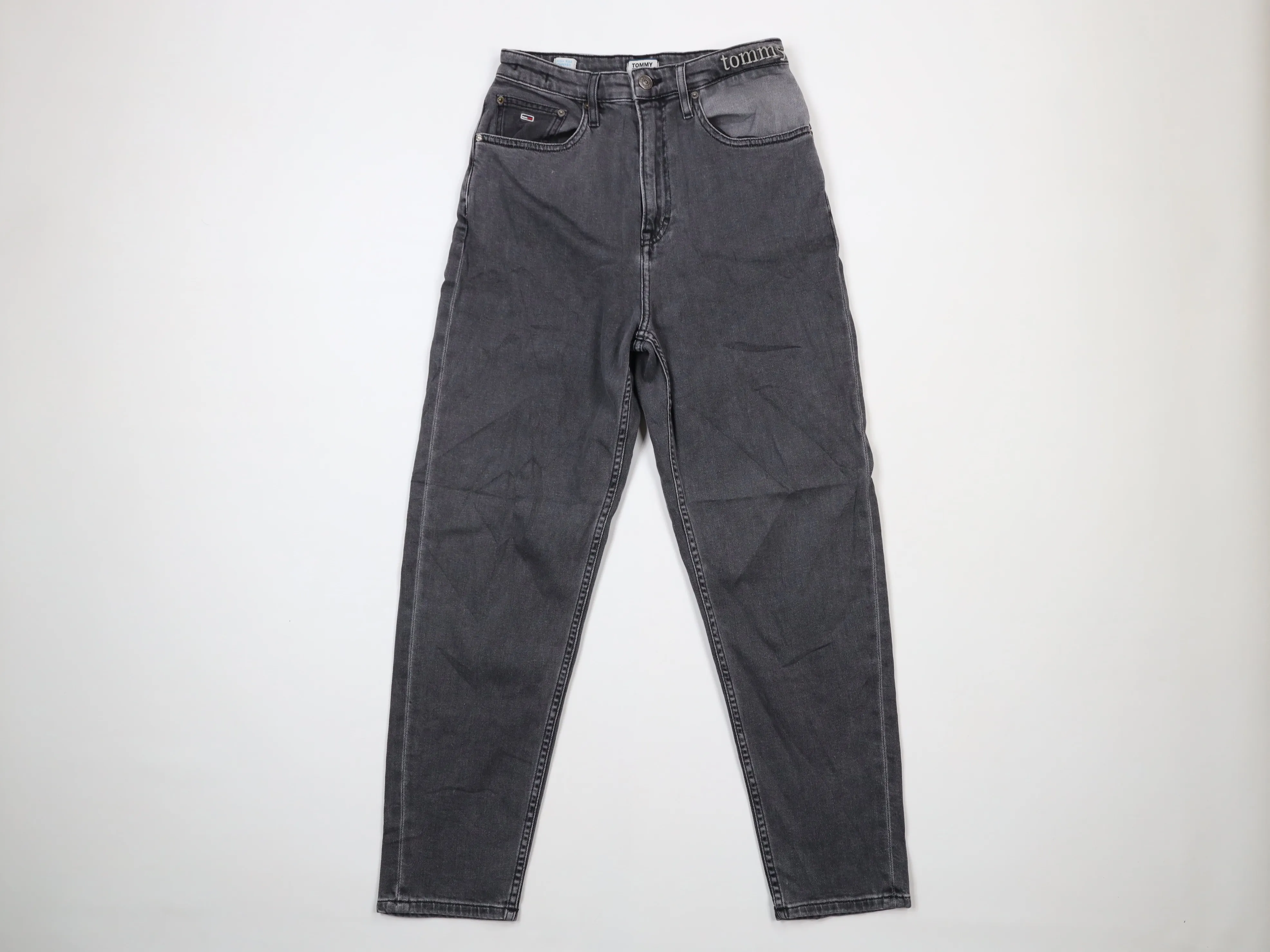 Vintage Tommy Hilfiger Spell Out High Rise Tapered Jeans