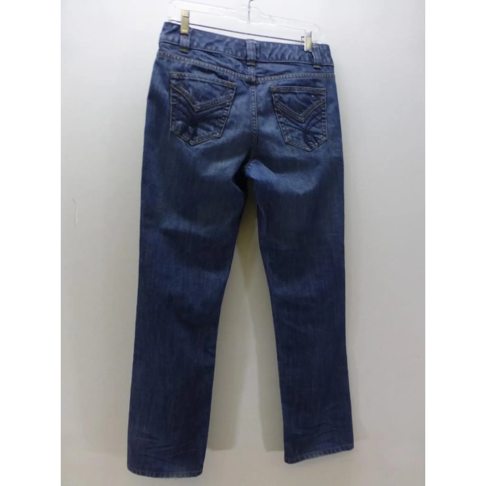 Tommy Hilfiger TH blue denim fashion boyfriend Jeans womens sz 7 30 x 30 pants